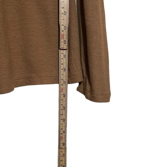 INC International Concepts Women's Puff-Sleeve Turtleneck Top Brown Size Small - Picture 7 of 7